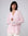 Juana Sumire Open Knit Striped Cardigan light pink (cotton–cellulose–rayon blend) model look 1 showing lightweight layering