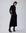 Juana Turtleneck Maxi Dress in Black (merino wool–hemp–silk blend) modeled from the front with a true-to-size fit and flowing maxi silhouette.