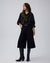 Juana Wide Leg Culotte Shorts Black (hemp–cotton) worn in the main front view with a cropped wide-leg silhouette