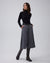 Juana Wide Leg Culotte Shorts Riverstone (hemp–cotton) styled in a polished daytime look with front pleats visible