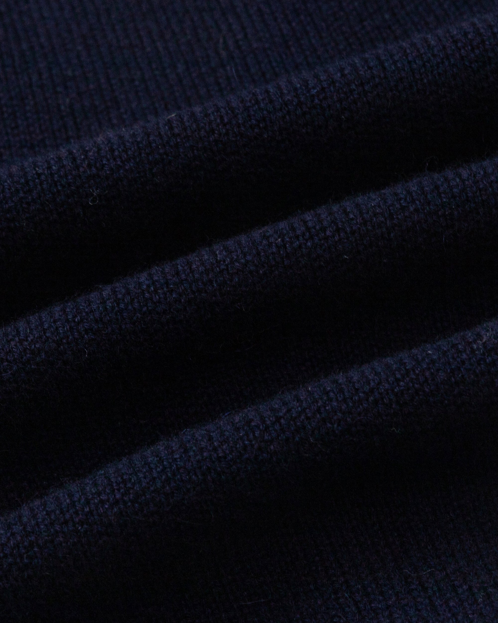 Juana Wool Cashmere Sweater Blazer in Navy (wool–cashmere) showing the heavyweight sweater-knit texture