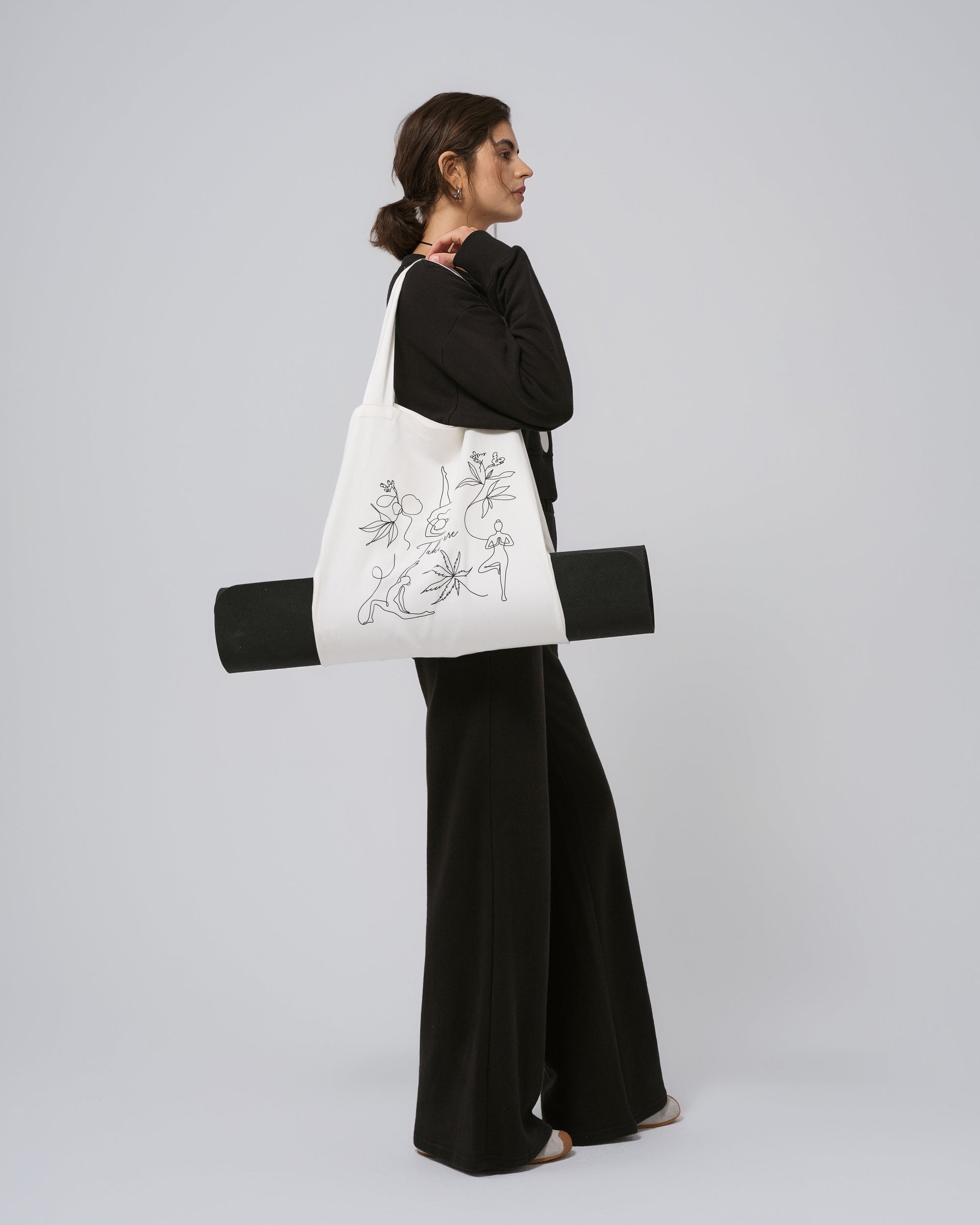 Juana Tencel Paper Yoga Mat Tote Bag