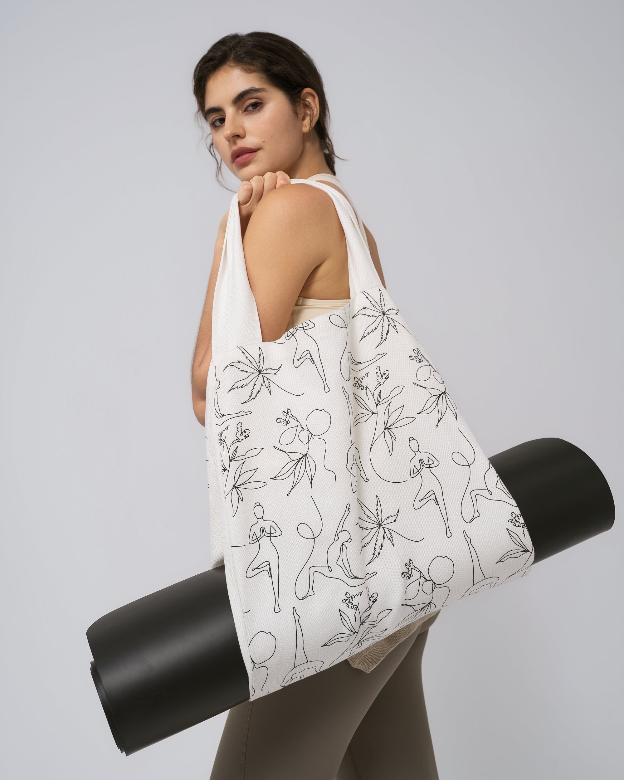 Juana Tencel Paper Yoga Mat Tote Bag